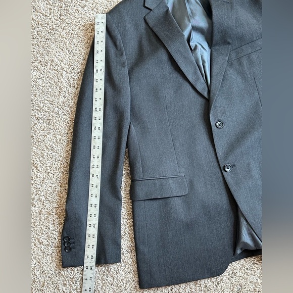 Banana Republic Lanificio Cerruti Tailored Fit Gray Classic Wool Blazer Sz 42R - Picture 13 of 14